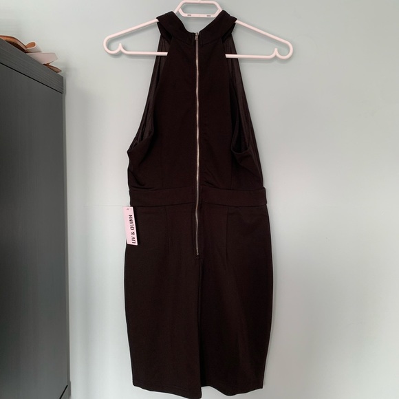 Little Black Lace Up Dress - Picture 5 of 5